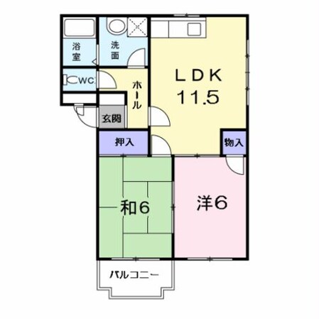 グリーンマンションの物件間取画像